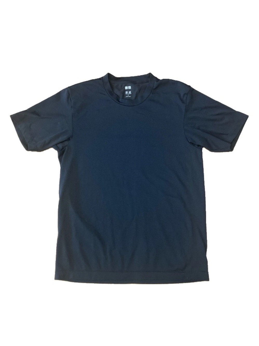Uniqlo Dry-Ex T-Shirt Mens Unisex Med Black Short Sleeve Performance Tee Vented